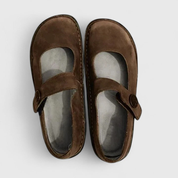Alice | Patina Leather Mary Janes