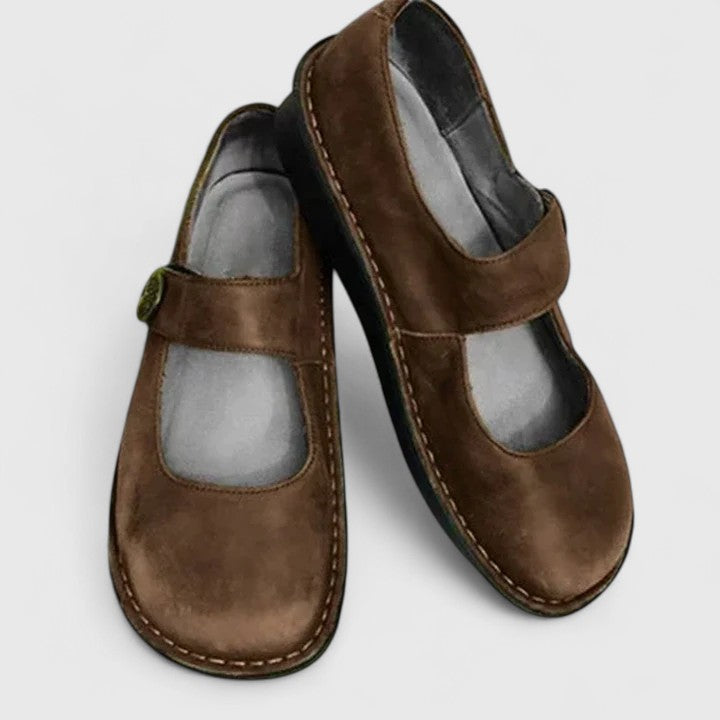 Alice | Patina Leather Mary Janes