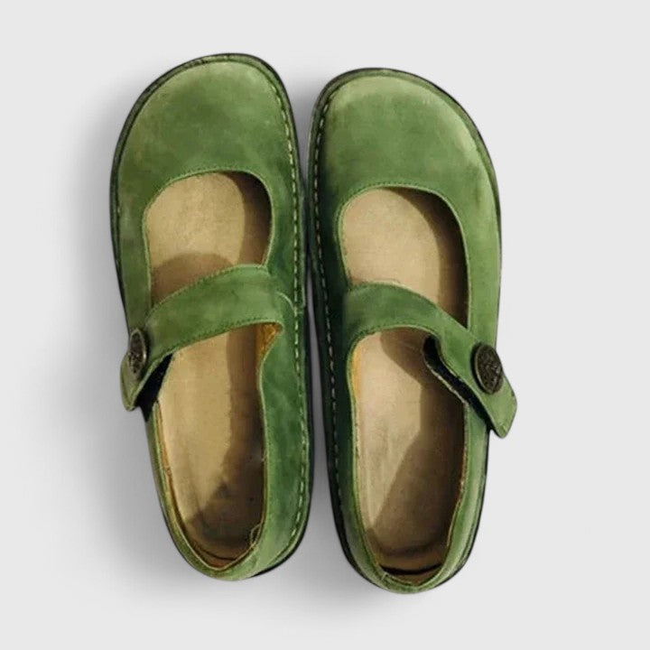 Alice | Patina Leather Mary Janes