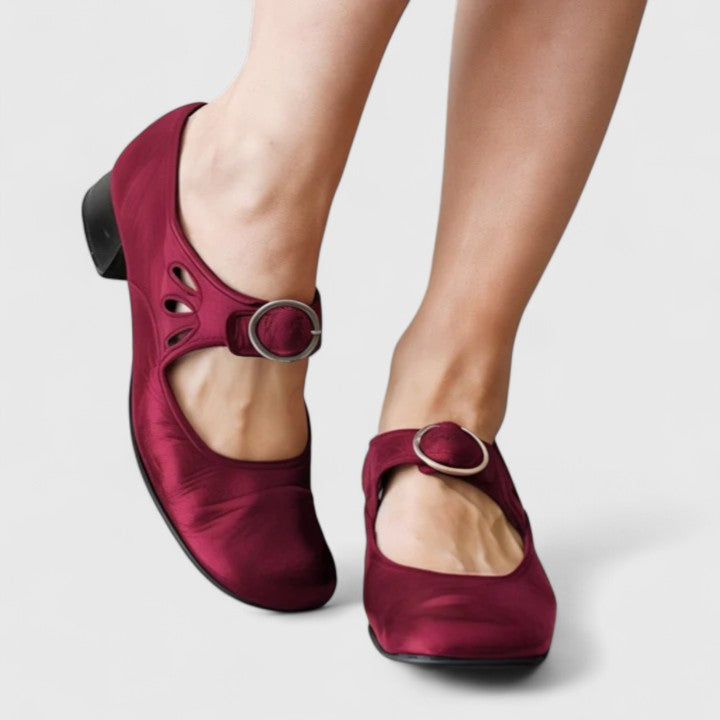 Nancy | Retro Round-Buckle Mary Janes