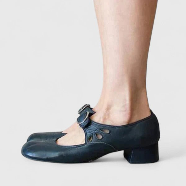Nancy | Retro Round-Buckle Mary Janes