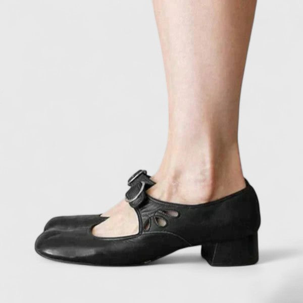 Nancy | Retro Round-Buckle Mary Janes
