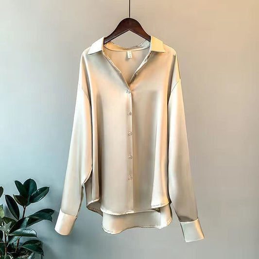 Mary | Elegant Satin Blouse