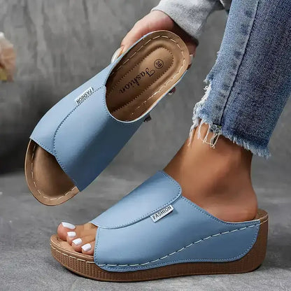 Ivy Ultra-Comfort Orthopaedic Sandals - Light Blue