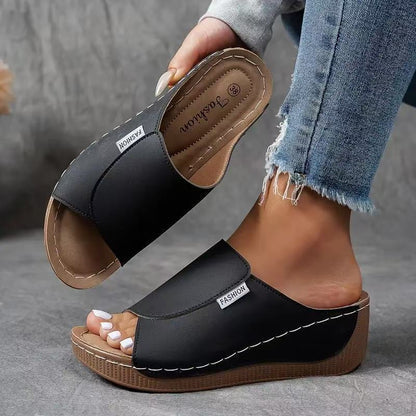 Ivy Ultra-Comfort Orthopaedic Sandals - Black