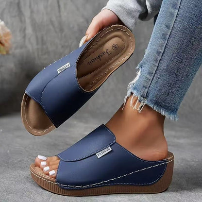 Ivy Ultra-Comfort Orthopaedic Sandals - Navy