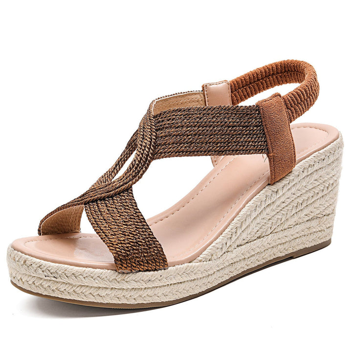 Aroa Handwoven Wedge Sandals