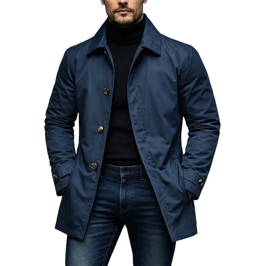 Weston Mid-Length Water-Resistant Jacket - Navy