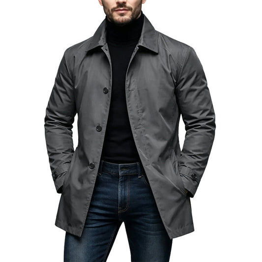 Weston Mid-Length Water-Resistant Jacket - Grey