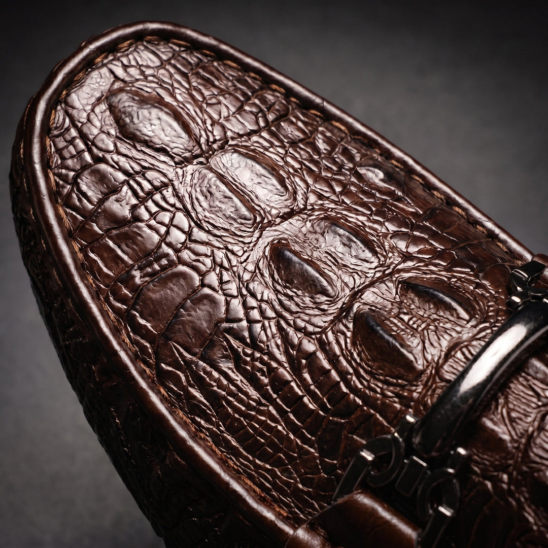 Rupert Croc-Embossed Loafers