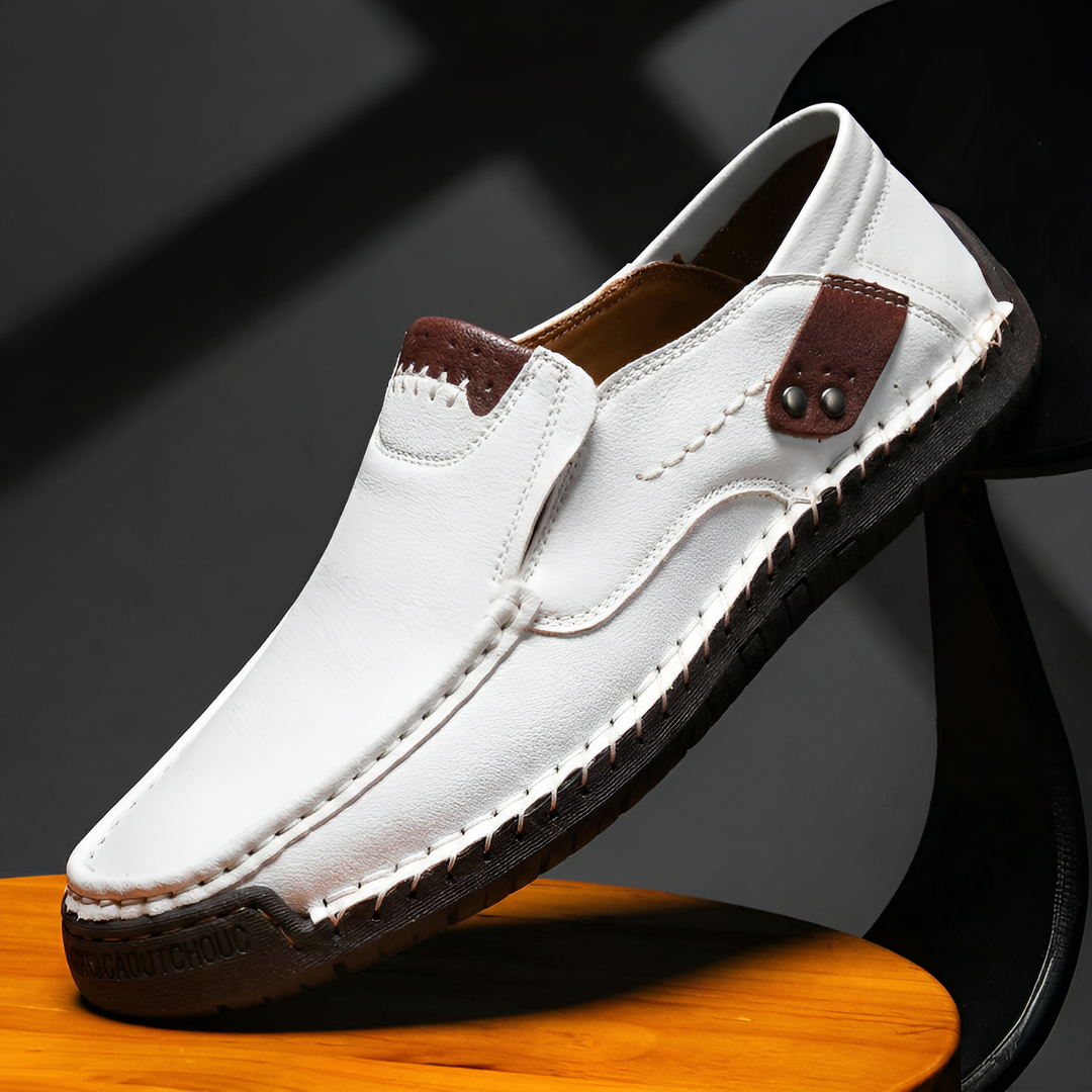 Cedric Leather Loafers - White